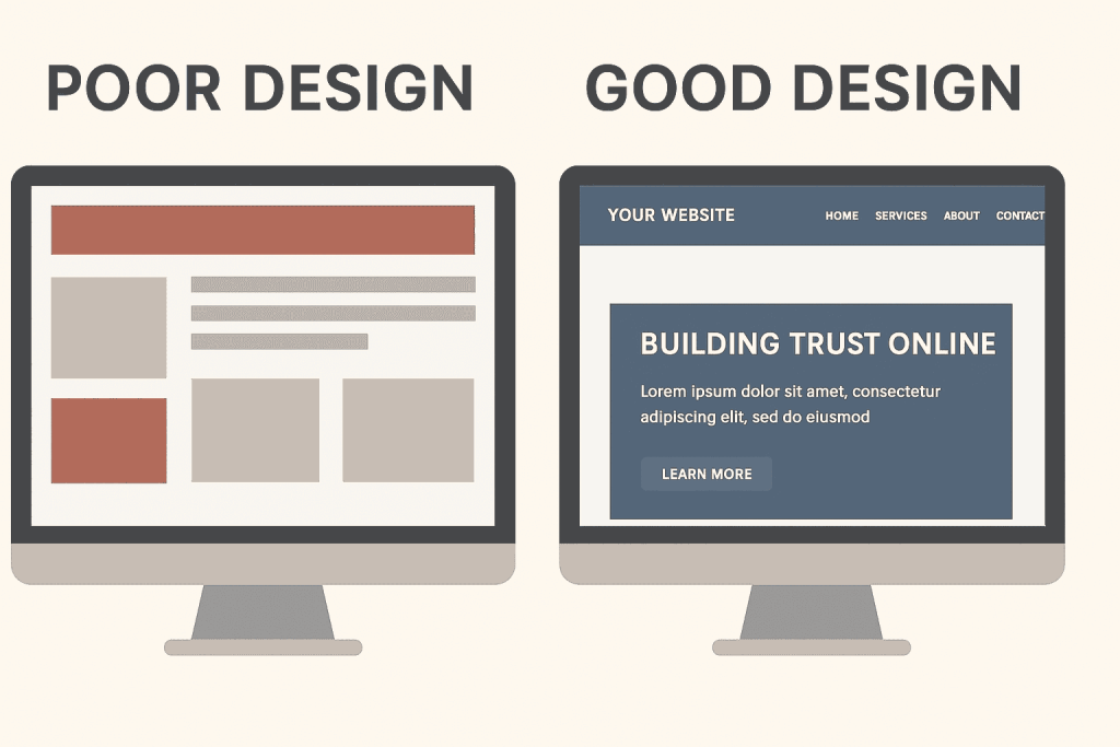 Professional website design essential for building trust online with African customers